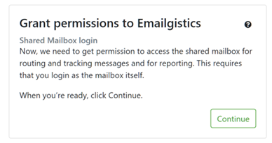 Grant permissions to Emailgistics page