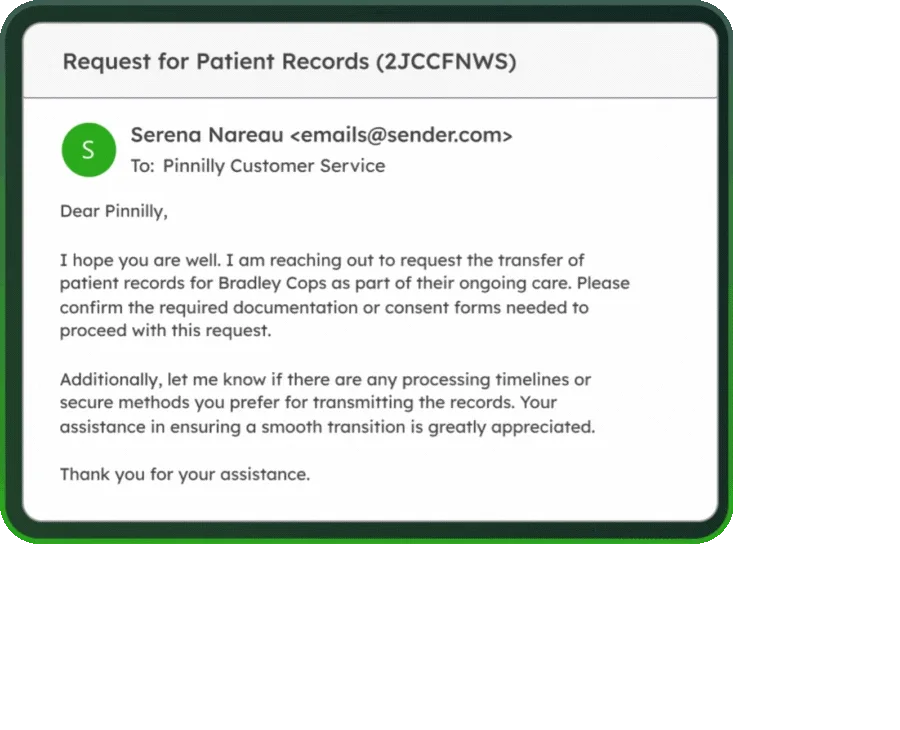 Healthcare email management with Emailgistics