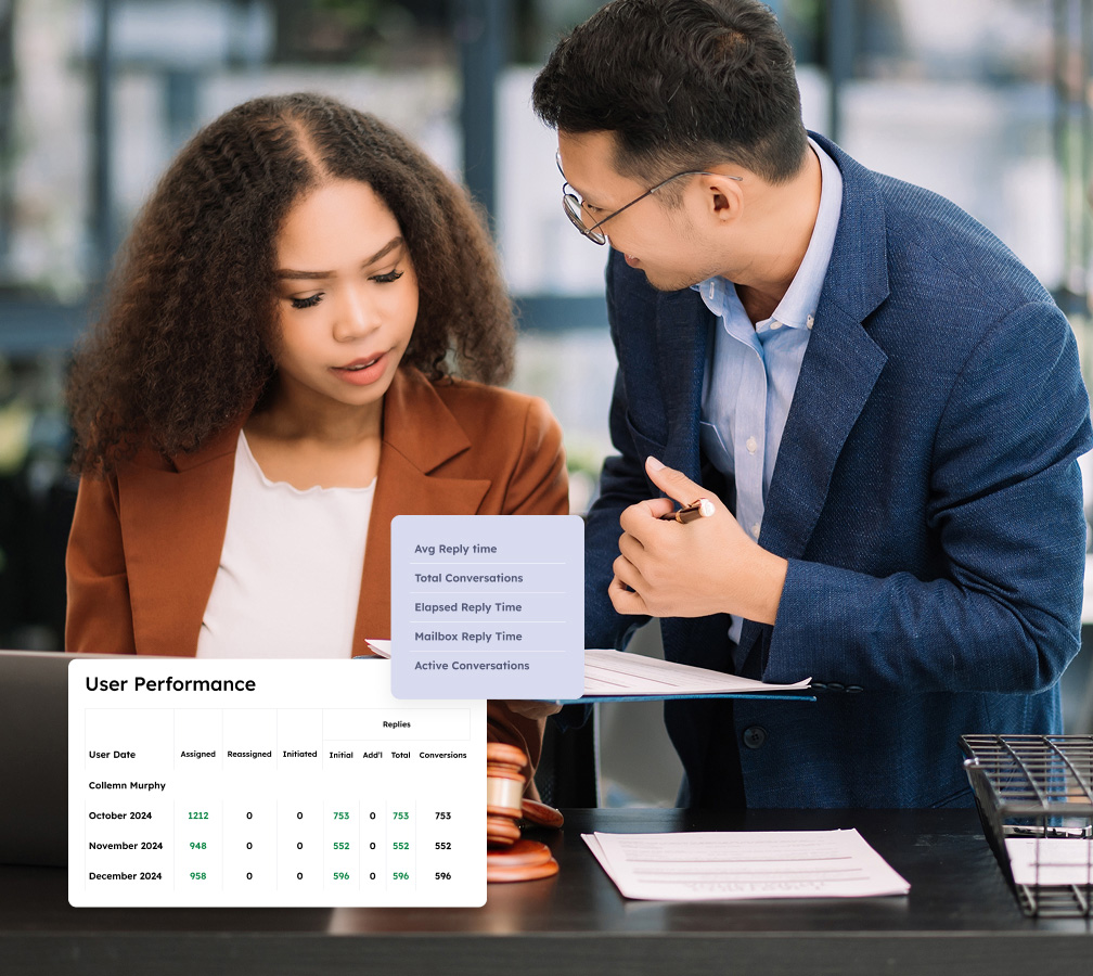 Reporting and analytics for legal