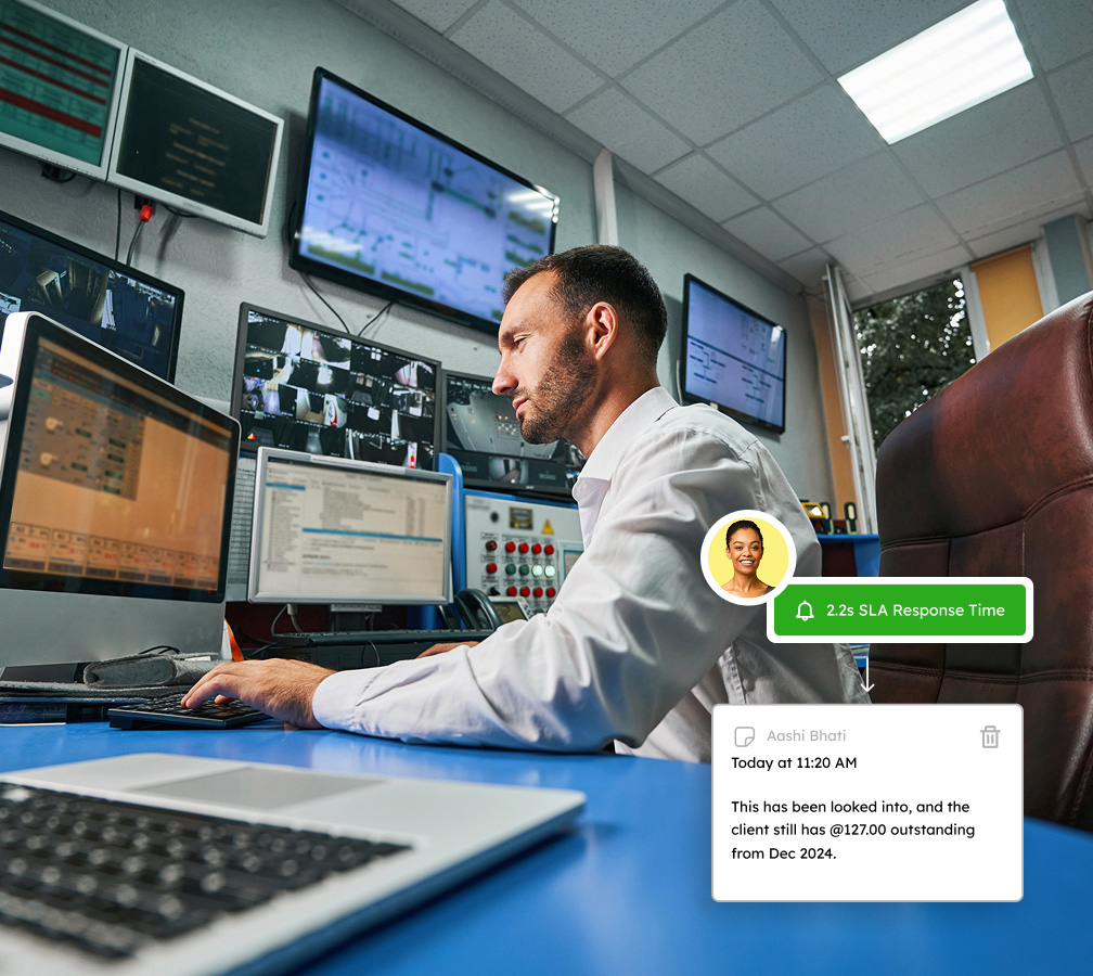 SLA monitoring for logistics