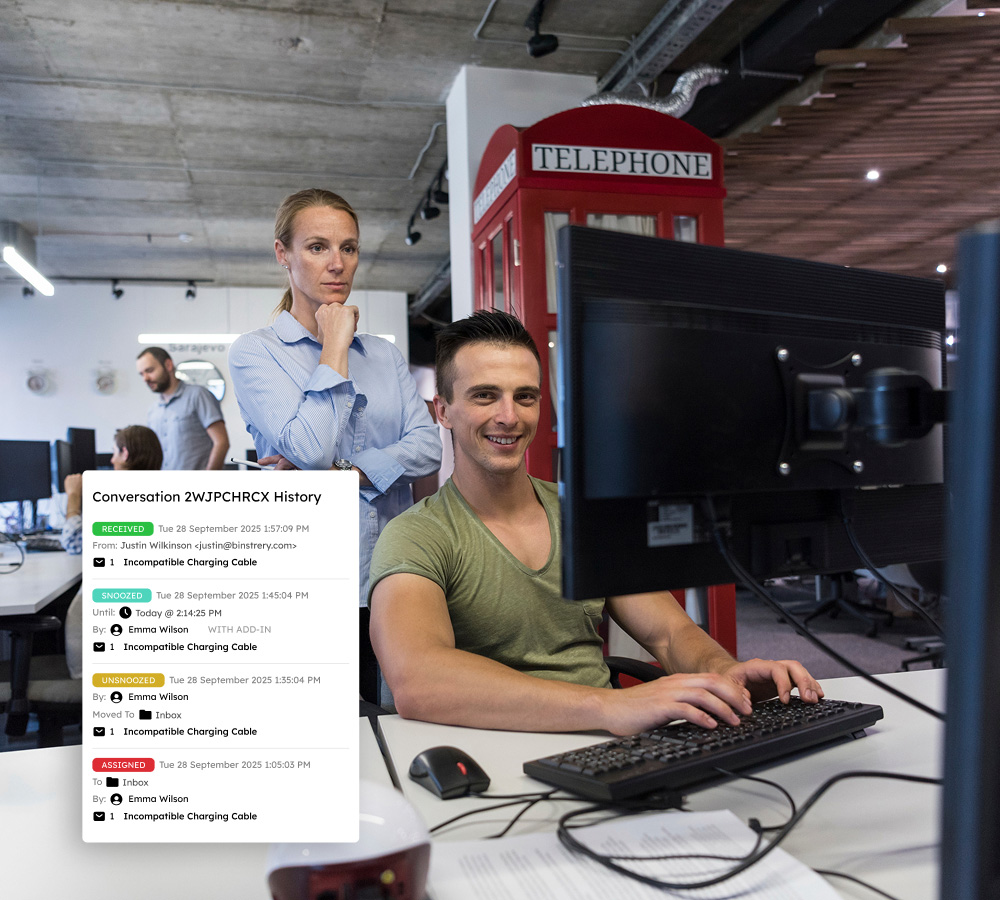 Team email management for travel